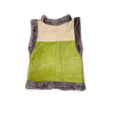 STEPPE kids' gilet S / Green + Grey