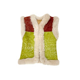 STEPPE kids' gilet S / Berry + Green