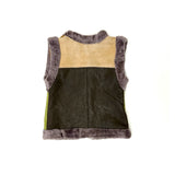 STEPPE kids' gilet S / Tan + Green