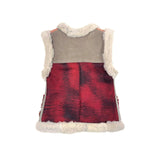 STEPPE kids' gilet M / Pink, Grey + Berry