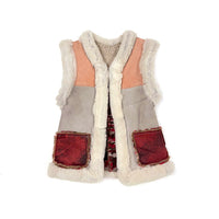 STEPPE kids' gilet M / Pink, Grey + Berry