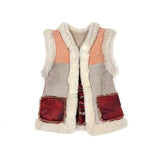 STEPPE kids' gilet M / Pink, Grey + Berry