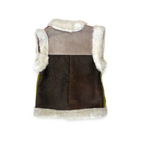 STEPPE kids' gilet M / Berry + Green