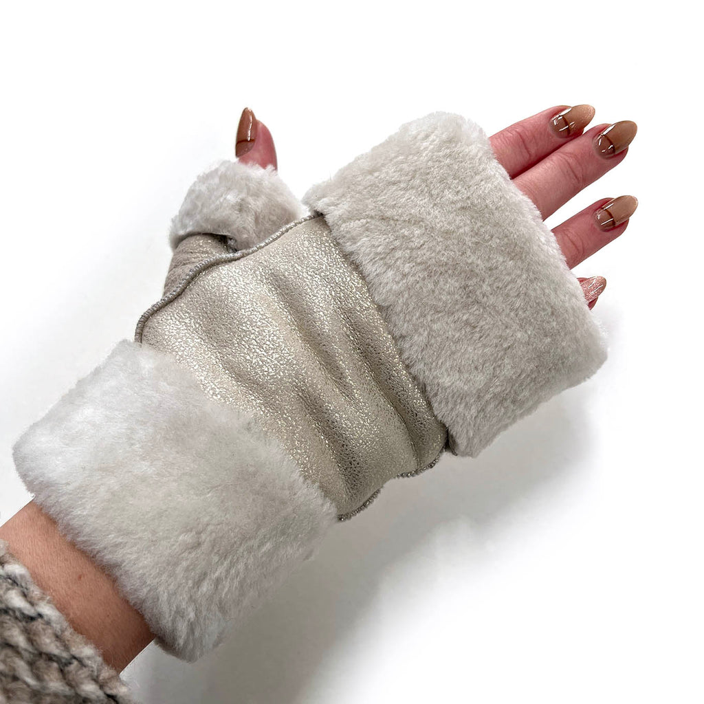 FINGERLESS GLOVES / Champagne