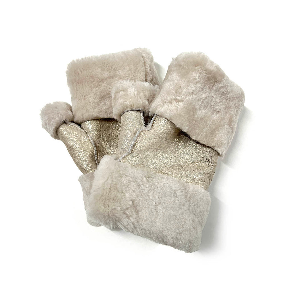 FINGERLESS GLOVES / Champagne