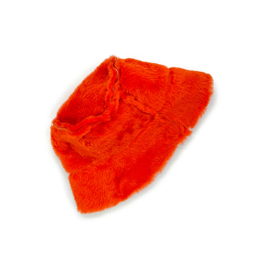 BUCKET HAT / Orange Toscana + Suede reversible