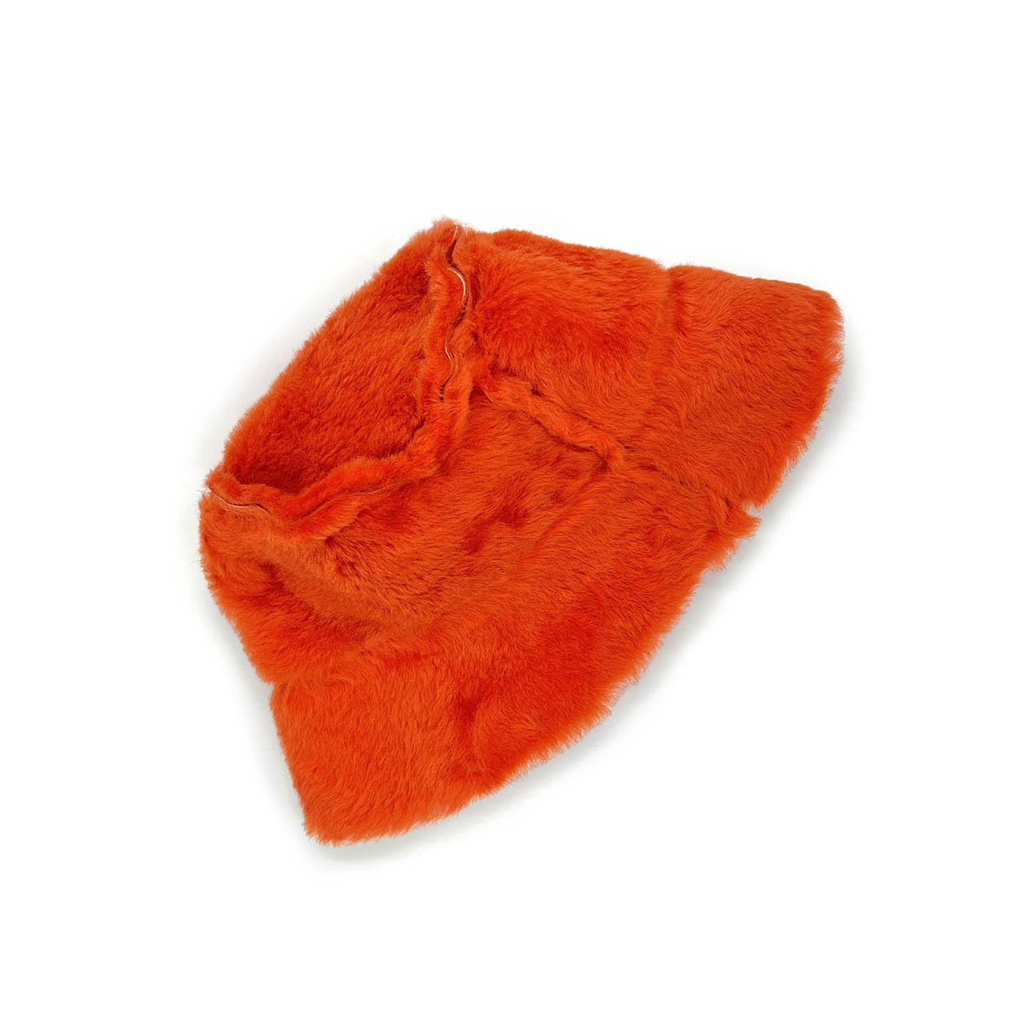 BUCKET HAT / Orange Toscana + Suede reversible