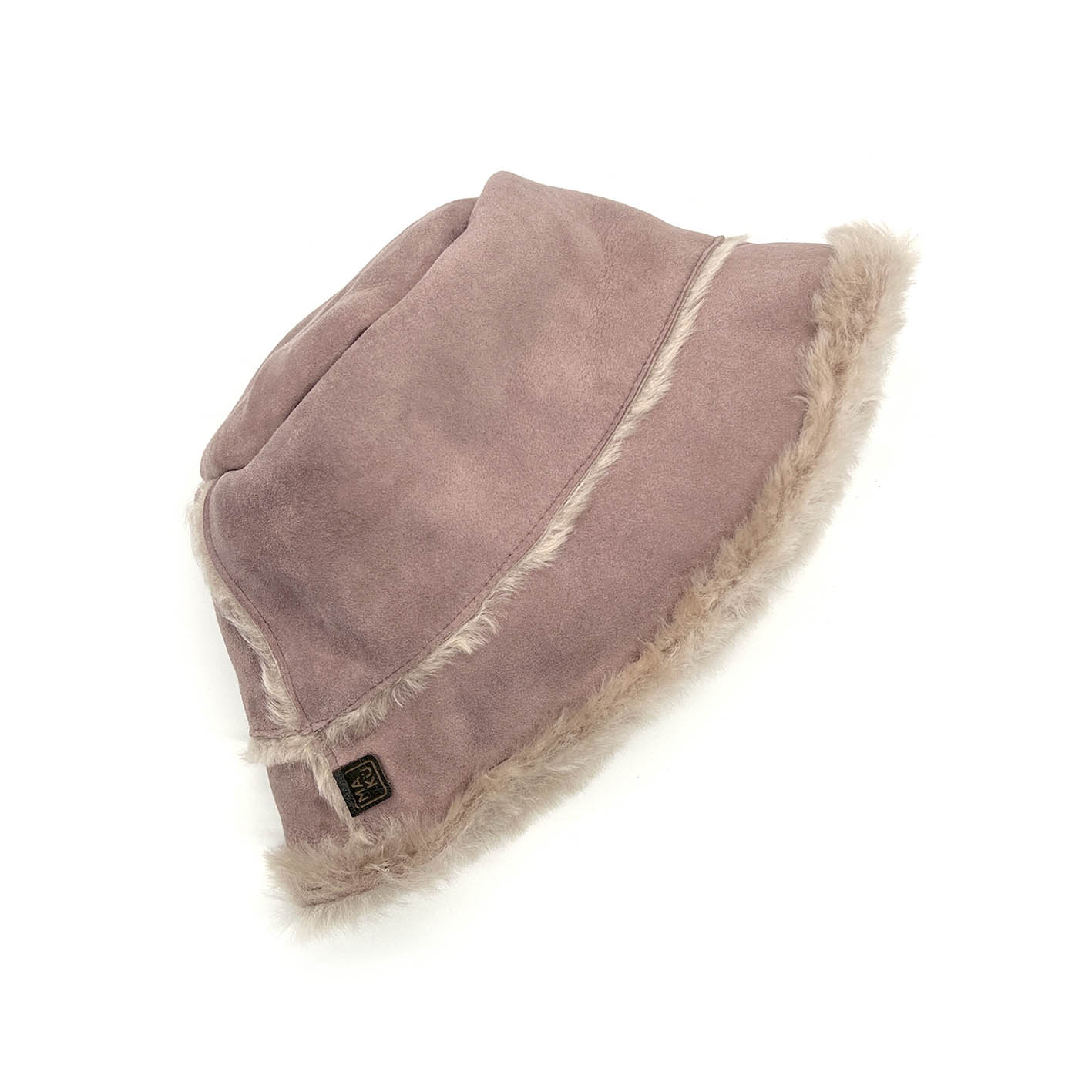BUCKET HAT / Dusky Pink Suede
