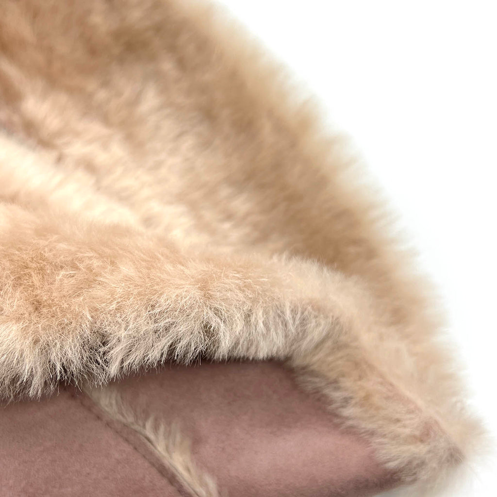 BUCKET HAT / Dusky Pink Suede