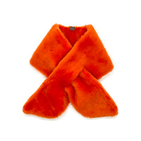 FIFI Orange Sheepskin Scarf / Collar