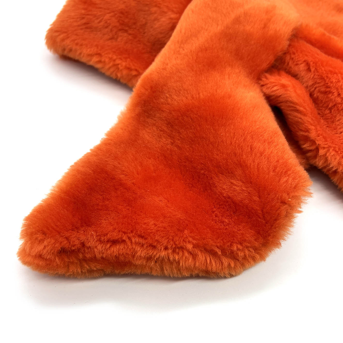 FIFI Orange Sheepskin Scarf / Collar