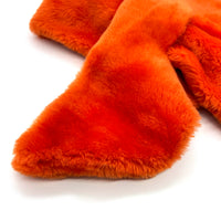 FIFI Orange Sheepskin Scarf / Collar