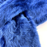 FIFI Blue Toscana Sheepskin Scarf / Collar