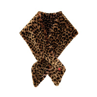 FIFI Leopard Print Sheepskin Scarf / Limited Edition