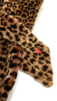 FIFI Leopard Print Sheepskin Scarf / Limited Edition