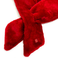 FIFI Crimson Sheepskin Scarf / Limited Edition