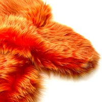 Orange Toscana Sheepskin Scarf / Long