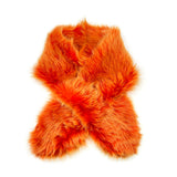 Orange Toscana Sheepskin Scarf / Long