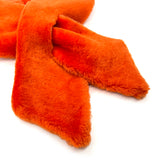 FIFI Orange Sheepskin Scarf / Long