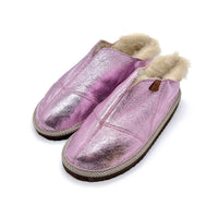 MERDANA METALLIC CANDYFLOSS + NATURAL / Limited edition slippers