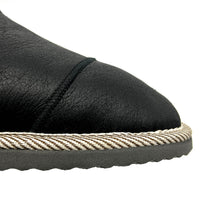 MERDANA BLACK LEATHER / Limited edition slippers