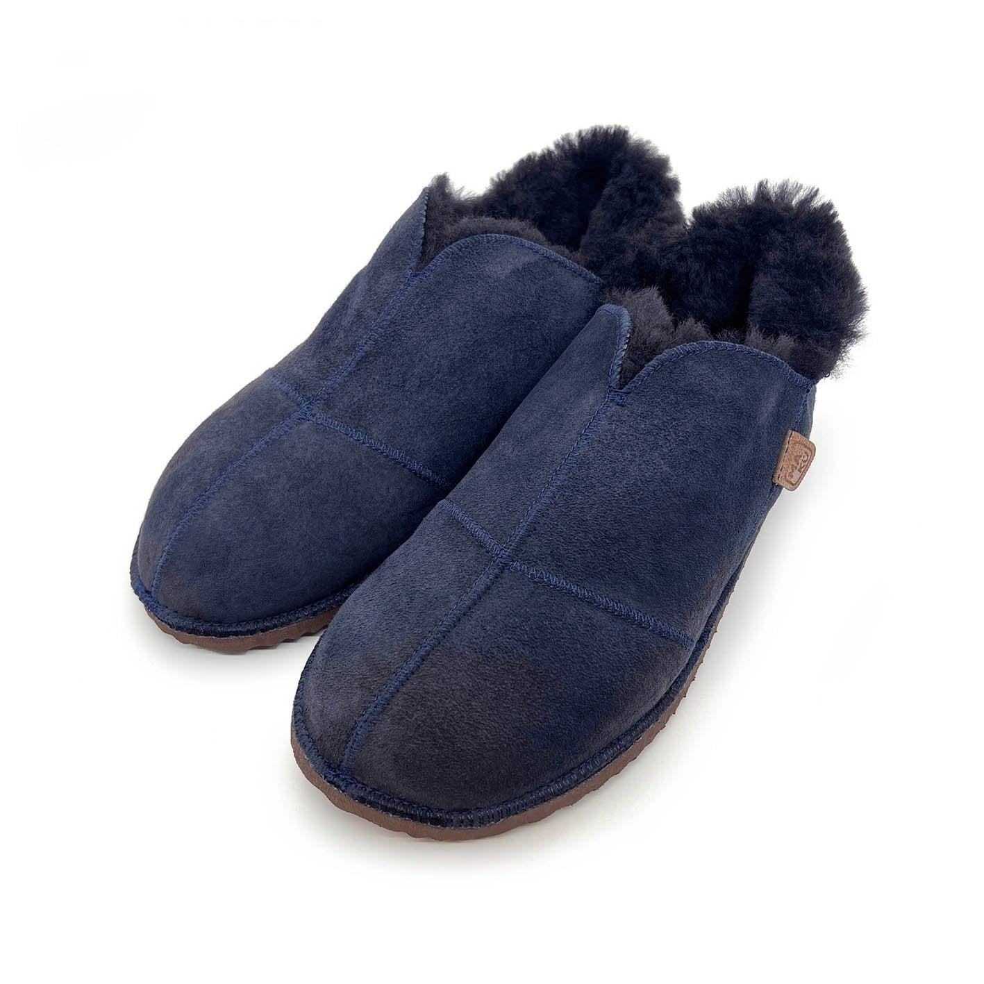 MERDANA NAVY / Sheepskin slippers