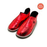 MERDANA CRIMSON SHINE / Sheepskin slippers