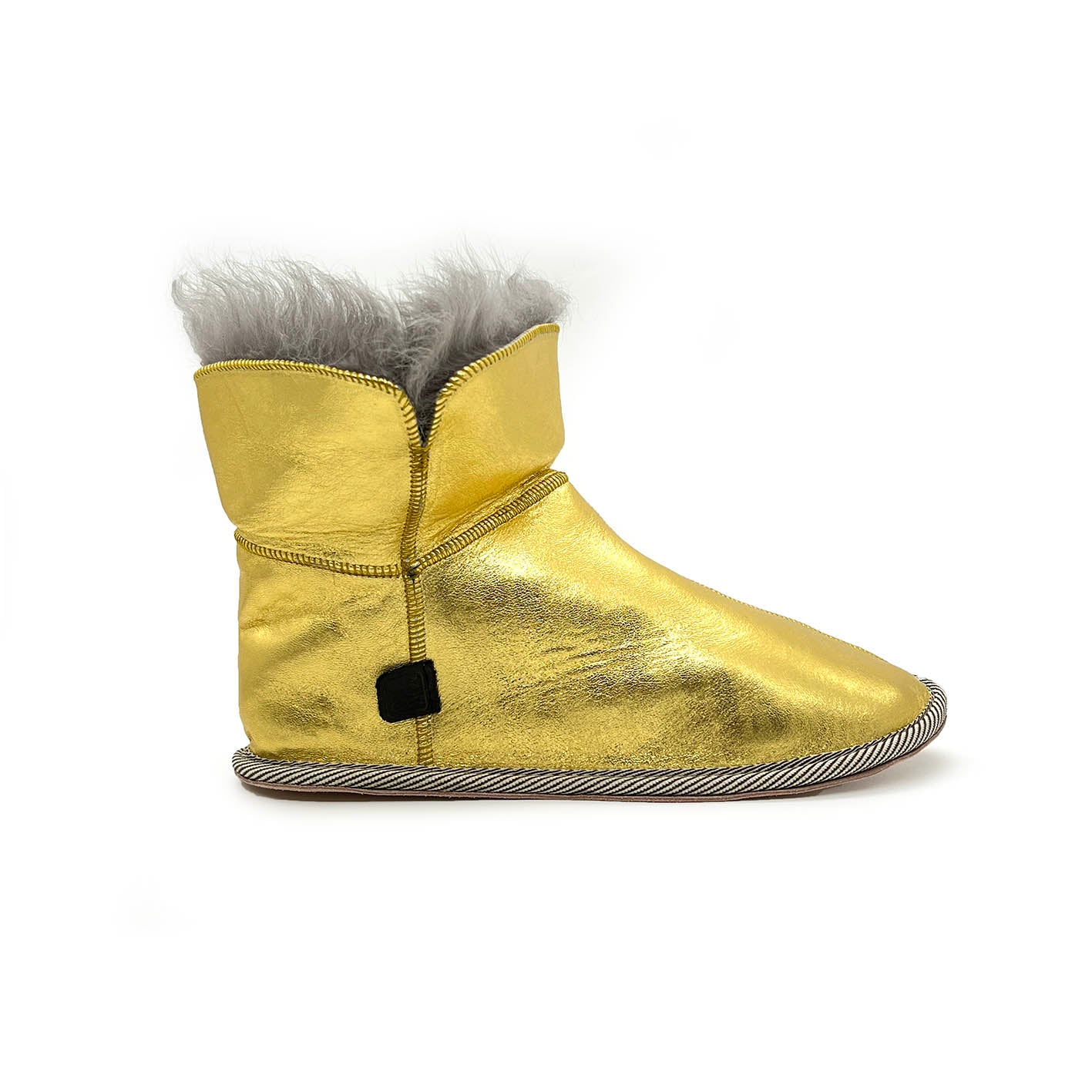 PATIQ NEW GOLD / Sheepskin slippers