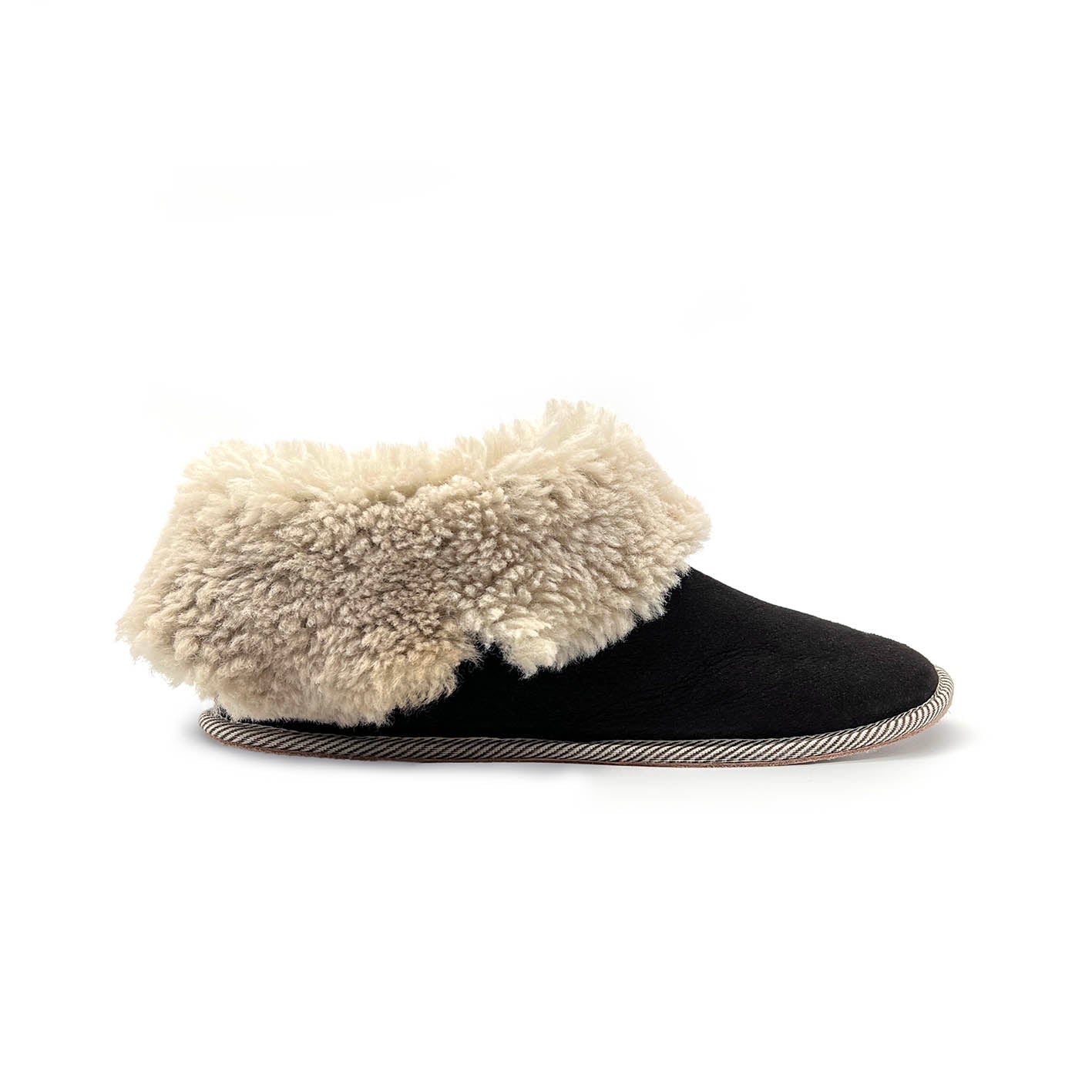 PATIQ SLATE + NATURAL / Sheepskin slippers