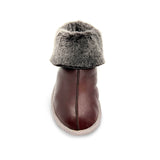 PATIQ CHESTNUT LEATHER / Sheepskin slippers