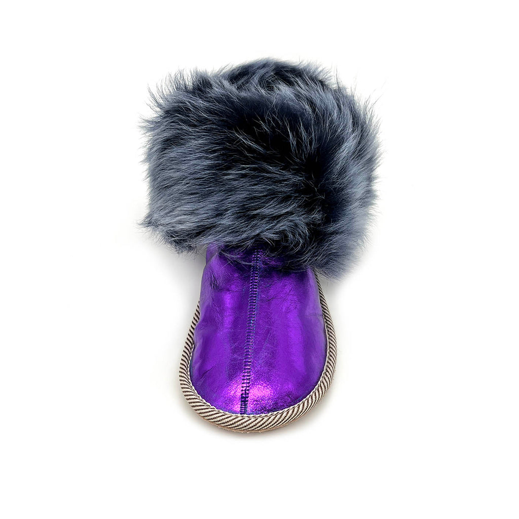 PATIQ BRAZILIAN PURPLE DUOTONE / Sheepskin slippers