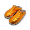 POLIN METALLIC TANGERINE NEW / Sheepskin slippers