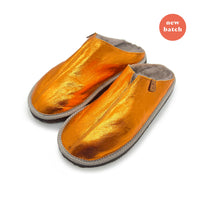 POLIN METALLIC TANGERINE NEW / Limited edition slippers