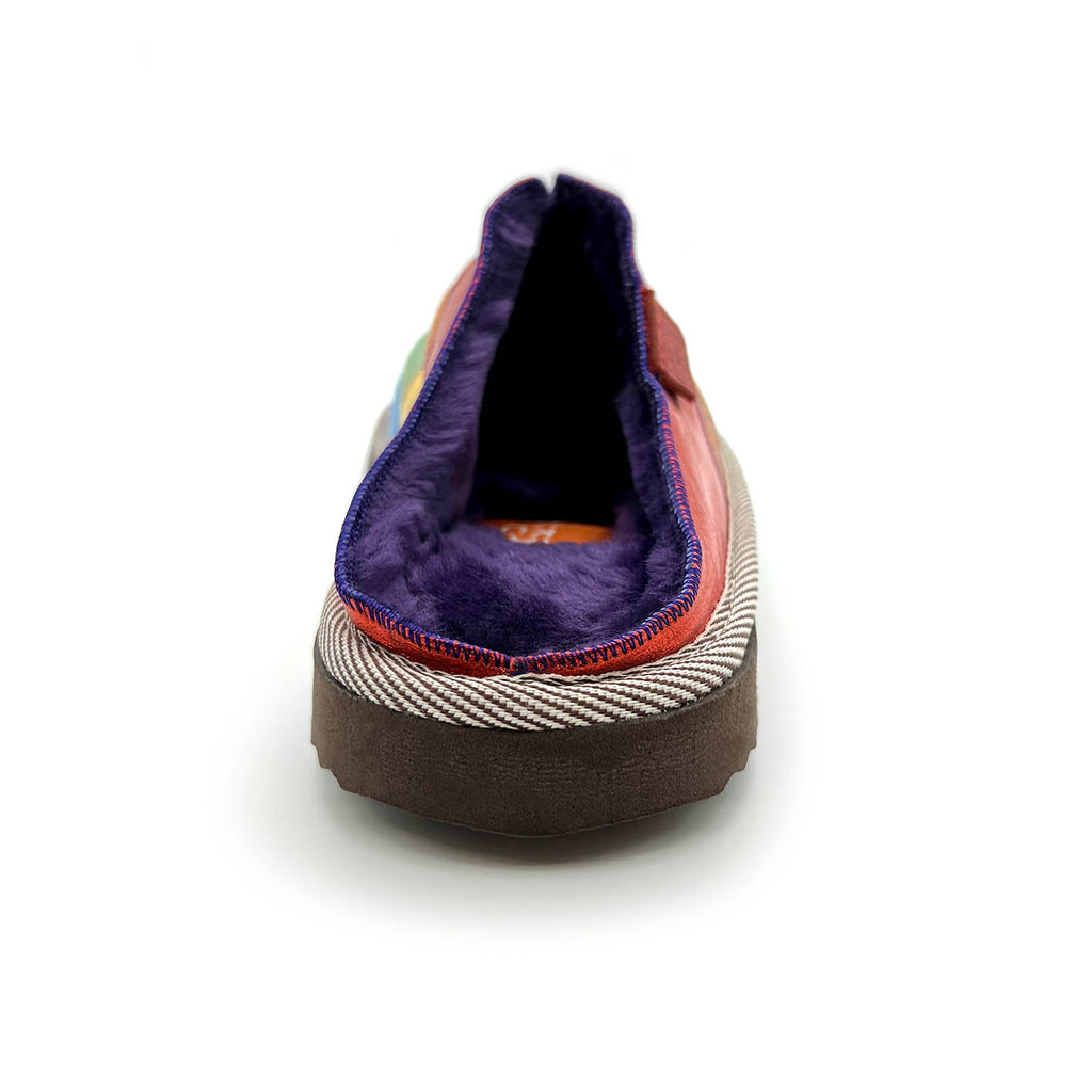 POLIN METALLIC RAINBOW / Sheepskin slippers