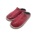 POLIN SNAKE PRINT RASPBERRY / Sheepskin slippers