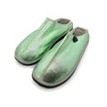 POLIN METALLIC MINT / Sheepskin slippers