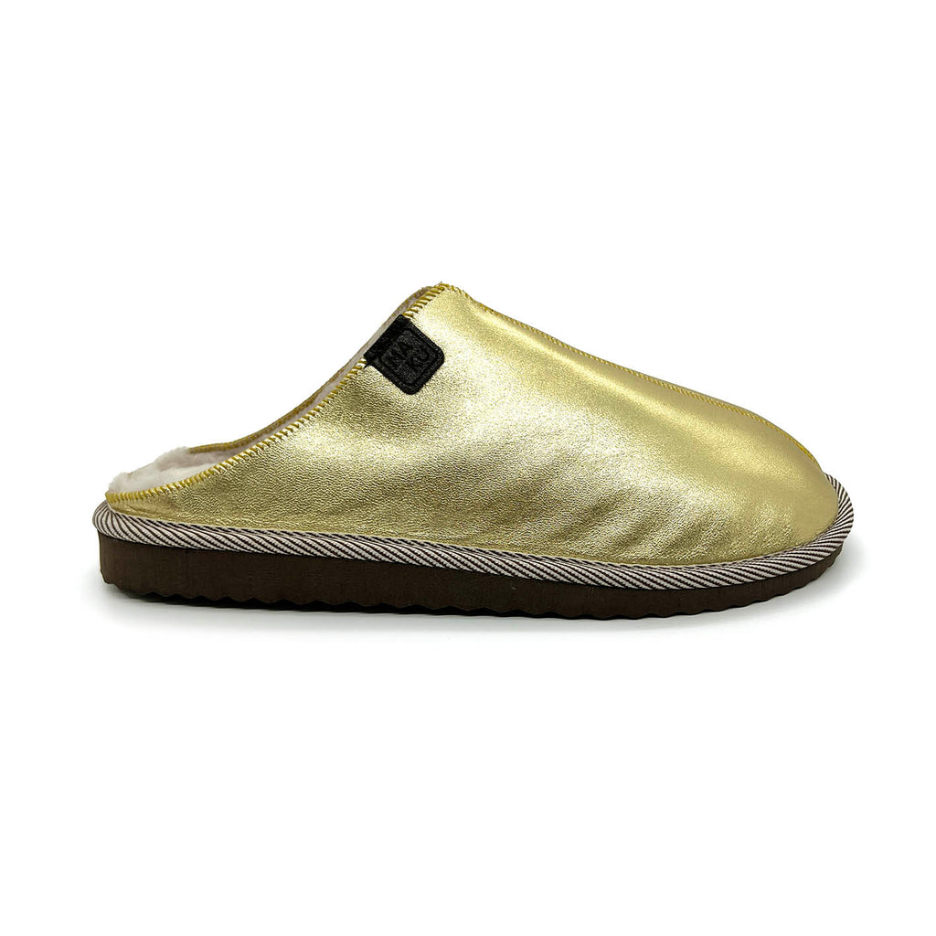 POLIN PALE GOLD / Sheepskin slippers