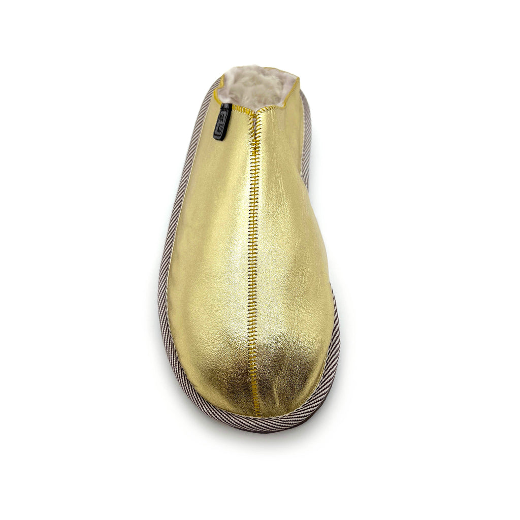 POLIN PALE GOLD / Sheepskin slippers