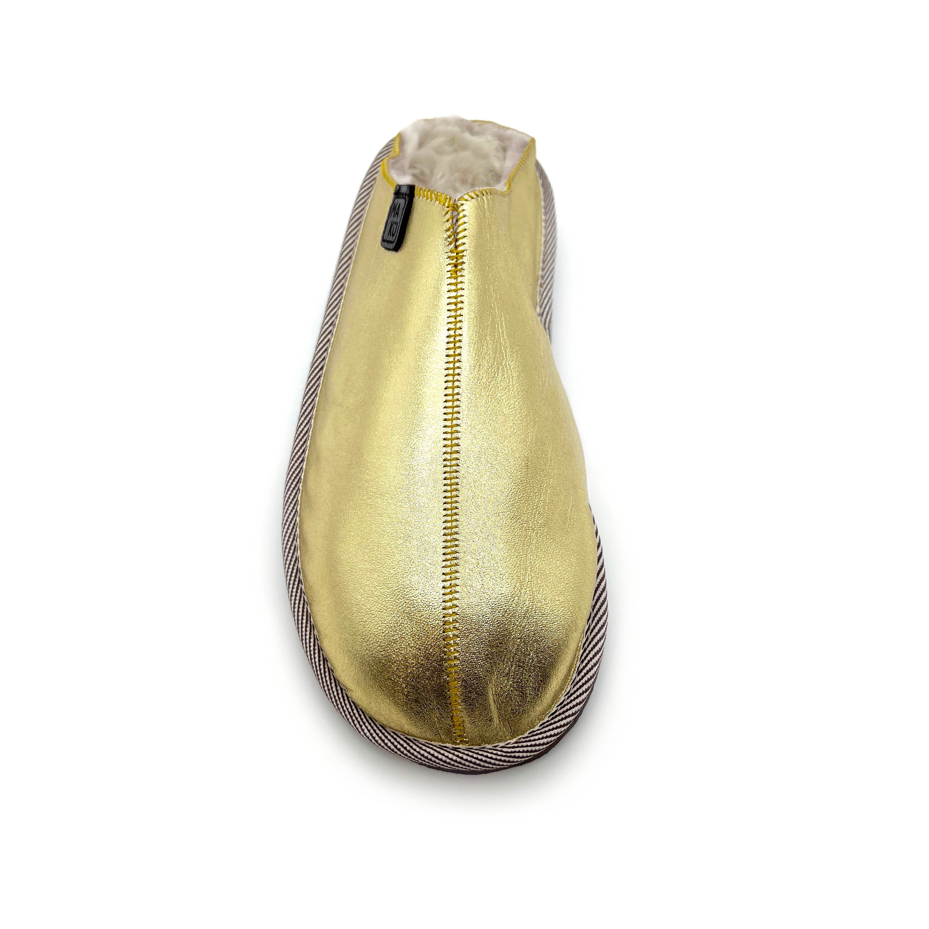 POLIN PALE GOLD / Sheepskin slippers