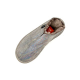POLIN IRIDESCENT SILVER / Limited edition slippers