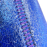 POLIN BLUE STEEL GLITTER / Sheepskin slippers