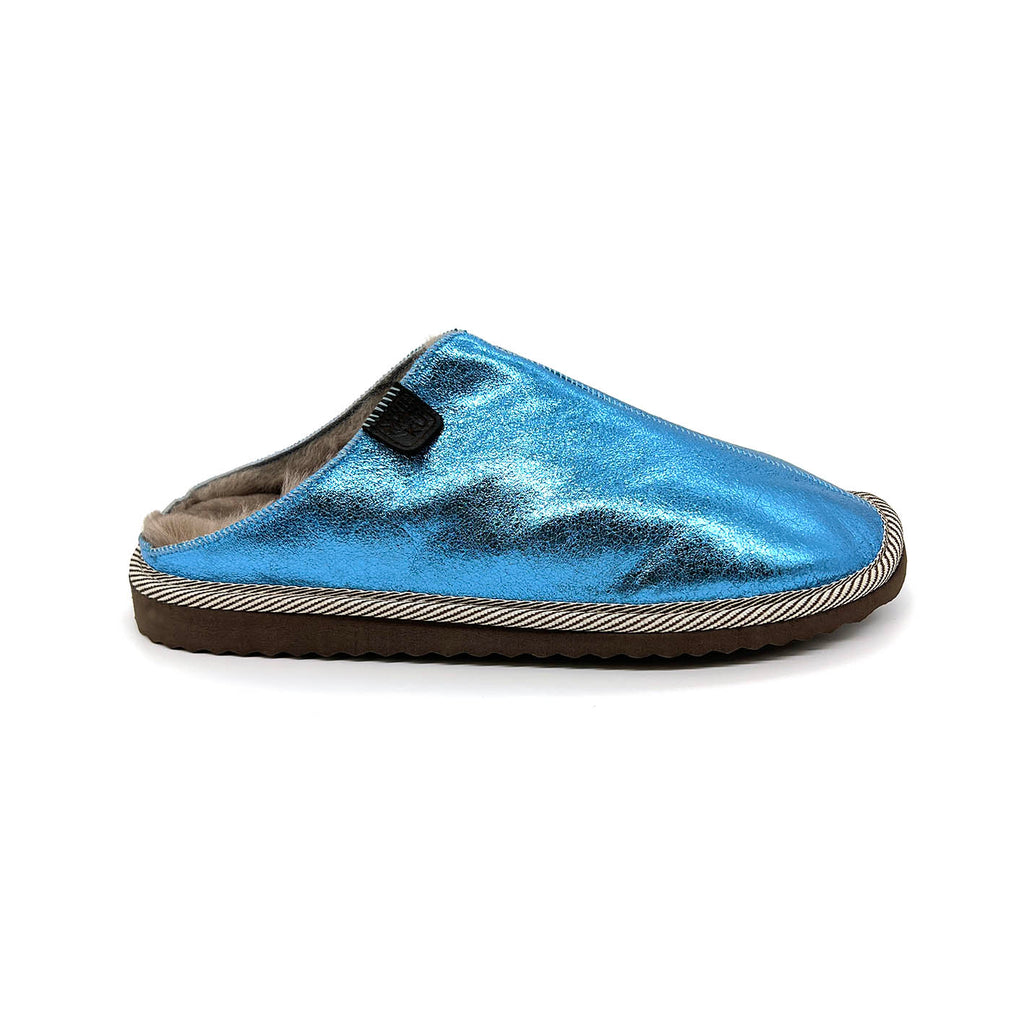 POLIN METALLIC SKYLARK / Sheepskin slippers