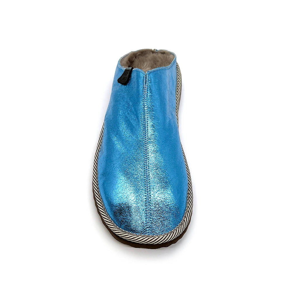 POLIN METALLIC SKYLARK / Sheepskin slippers