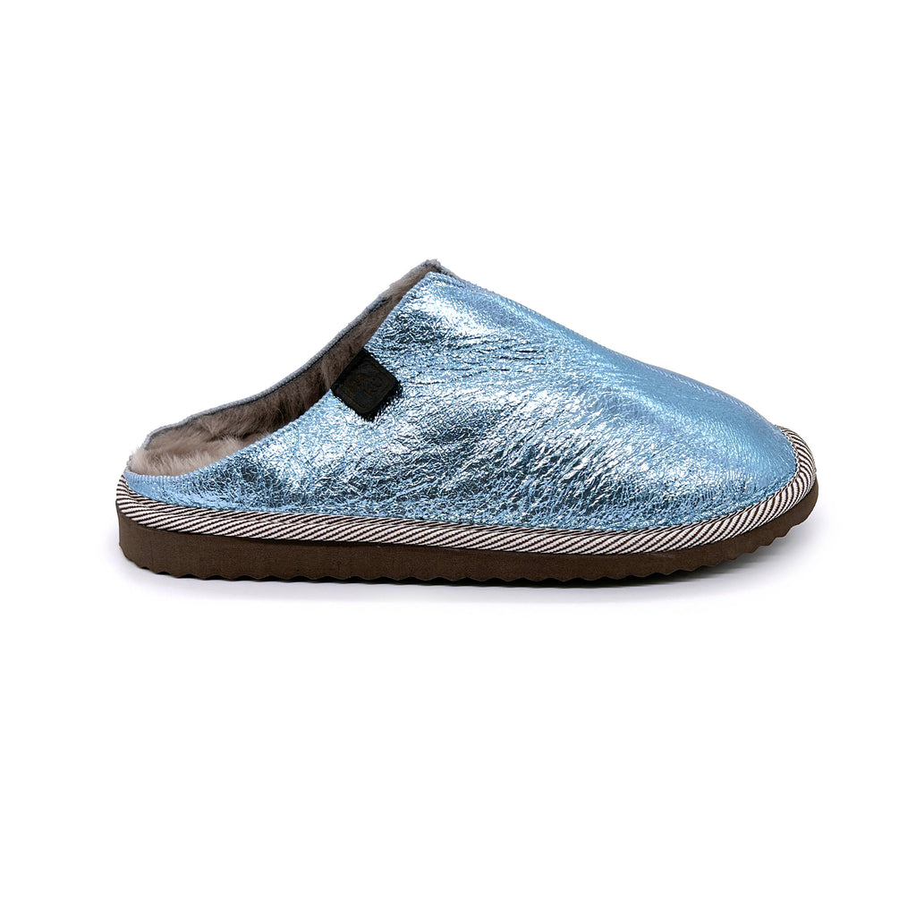 POLIN METALLIC SKYLARK / Sheepskin slippers