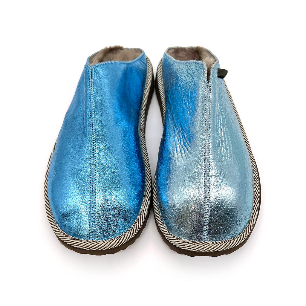 POLIN METALLIC SKYLARK / Sheepskin slippers