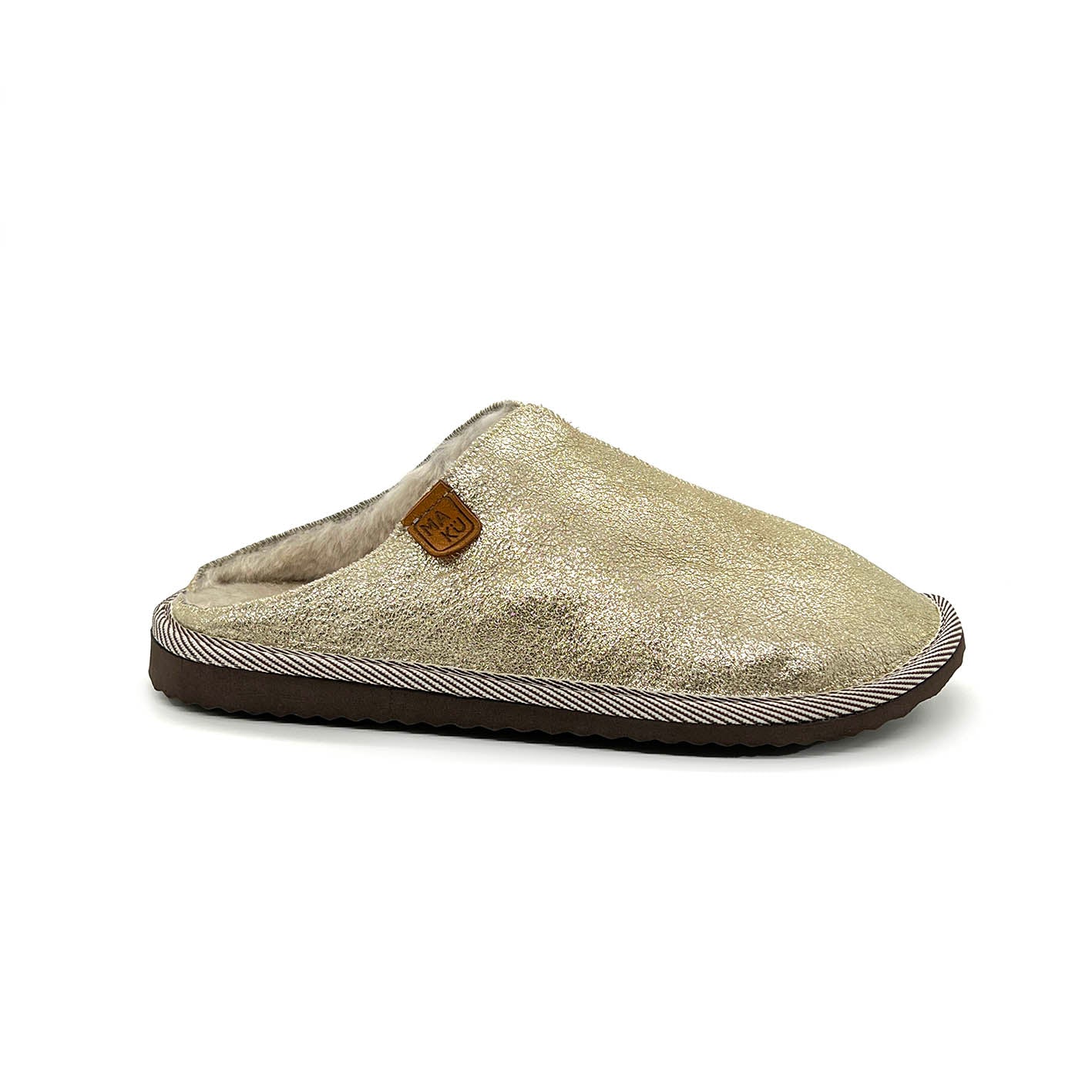 POLIN CHAMPAGNE GOLD / Sheepskin slippers