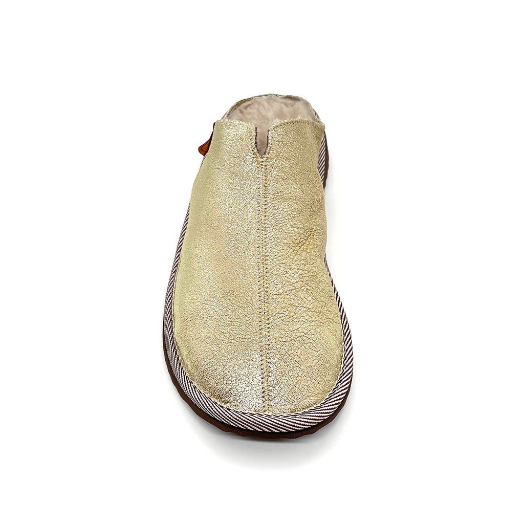 POLIN CHAMPAGNE GOLD / Sheepskin slippers