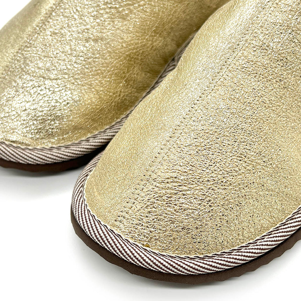 POLIN CHAMPAGNE GOLD / Sheepskin slippers