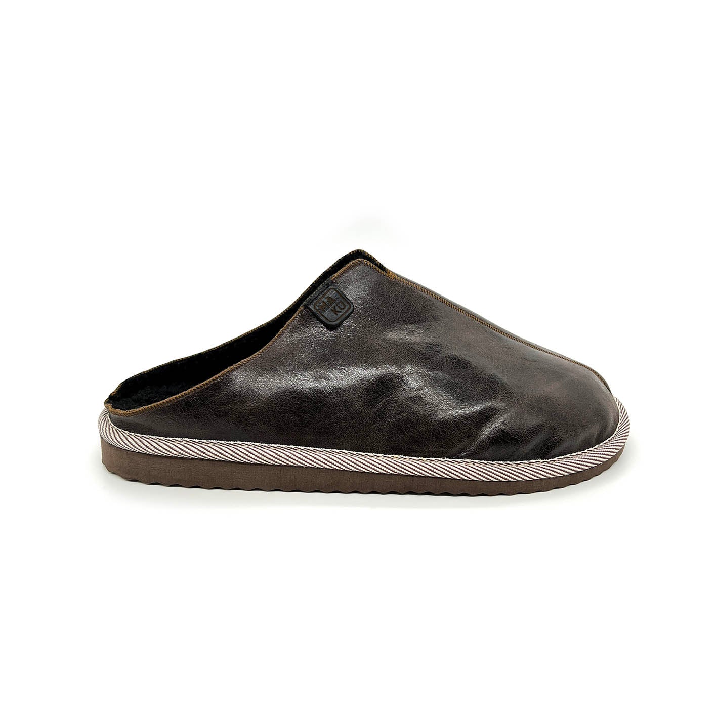 POLIN DARK SATCHEL / Sheepskin slippers
