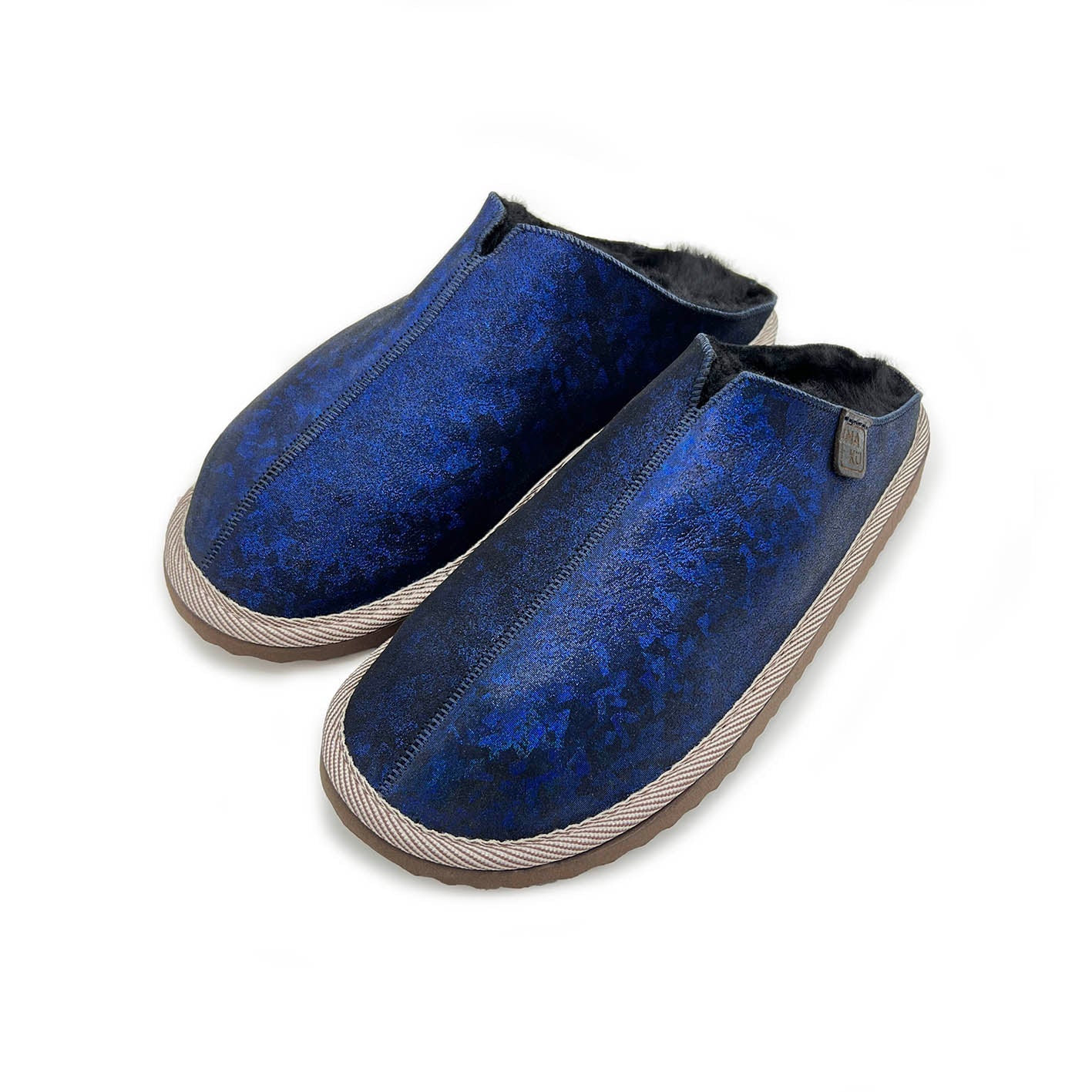 POLIN MIDNIGHT BUTTERFLY / Sheepskin slippers